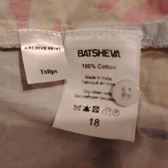 Blue ink stain Laura Ashley x BATSHEVA Rhodri Blouse in Tulips 18 - Picture 4 of 4